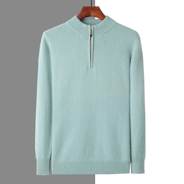 100% Cashmere Zip-Up Cardigan – ASCENDARY®