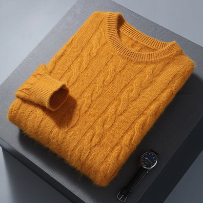 Cashmere Cable Knit Sweater – Luxury Knitwear | ASCENDARY®