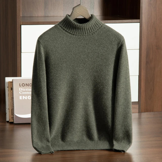 100% Cashmere Turtleneck Sweater – Hypoallergenic | ASCENDARY®