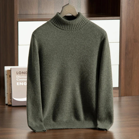 100% Cashmere Turtleneck Sweater – Hypoallergenic | ASCENDARY®
