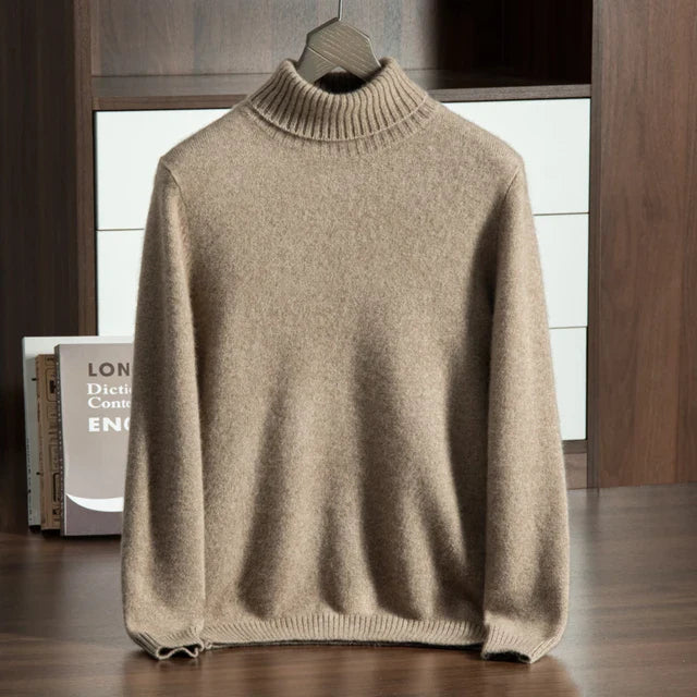 100% Cashmere Turtleneck Sweater – Hypoallergenic | ASCENDARY®