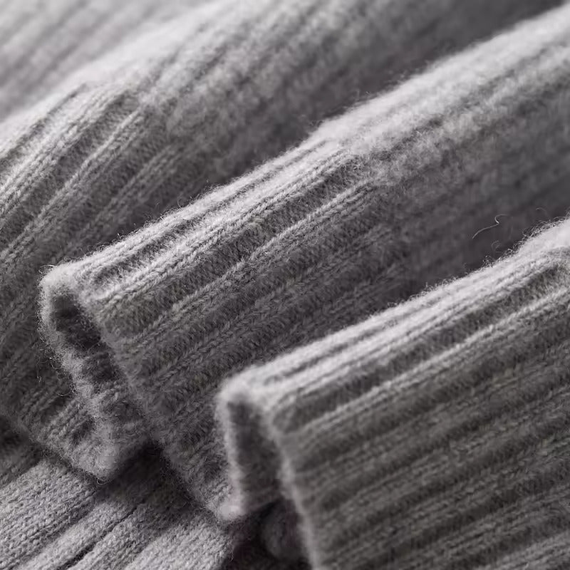 100% Cashmere Ribbed Vest – Hypoallergenic | Textured Luxury Layer | ASCENDARY®