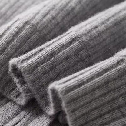 100% Cashmere Ribbed Vest – Hypoallergenic | Textured Luxury Layer | ASCENDARY®