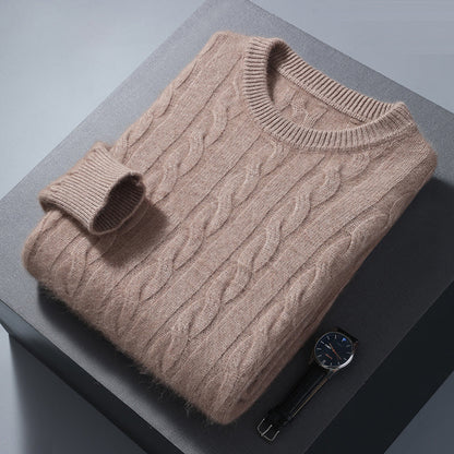 Cashmere Cable Knit Sweater – Luxury Knitwear | ASCENDARY®