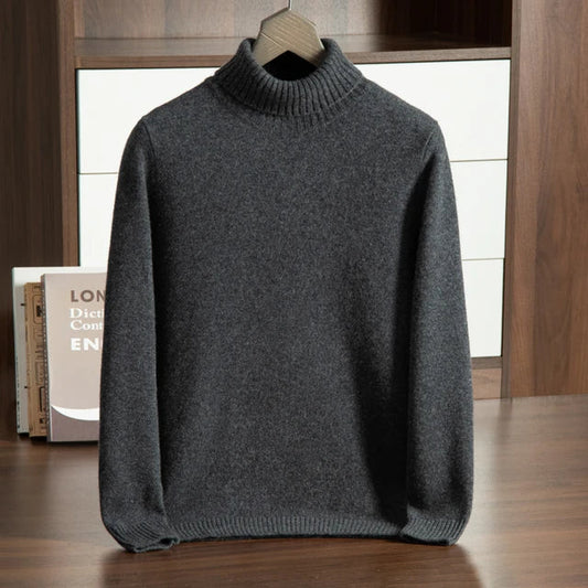 100% Cashmere Turtleneck Sweater – Hypoallergenic | ASCENDARY®