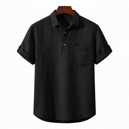 Fez Linen Polo – Hypoallergenic | Breathable Natural Linen | ASCENDARY®