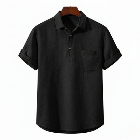 Fez Linen Polo – Hypoallergenic | Breathable Natural Linen | ASCENDARY®