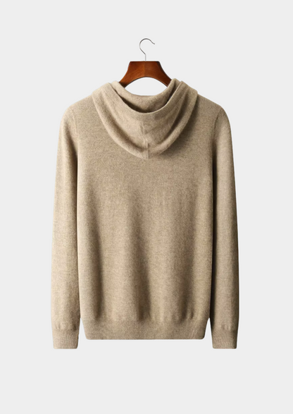 Men's Extra-Fine Merino Wool Leisure Hoodie – Relaxed Fit – ASCENDARY®