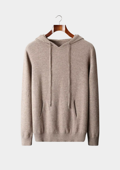 Men's Extra-Fine Merino Wool Leisure Hoodie – Light Gray – ASCENDARY®