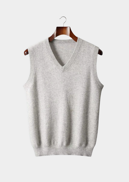 Men's Extra-Fine Merino Wool V-Neck Vest – ASCENDARY®