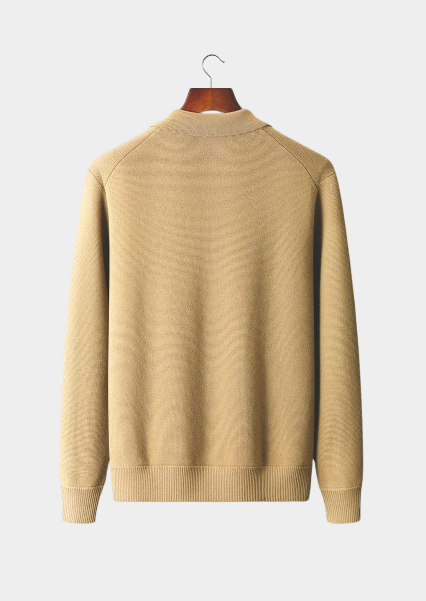 Men's Extra-Fine Merino Wool Button Overshirt – Honey Mustard – ASCENDARY®
