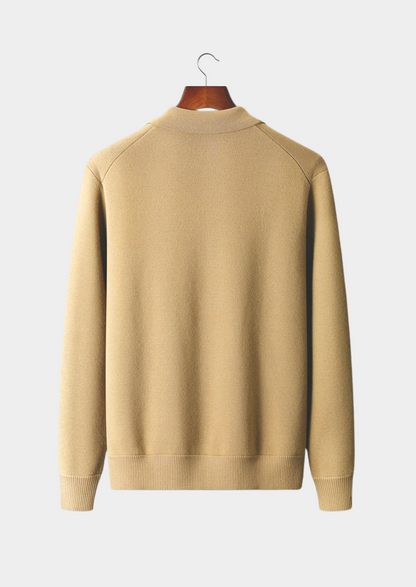 Men's Extra-Fine Merino Wool Button Overshirt – Honey Mustard – ASCENDARY®