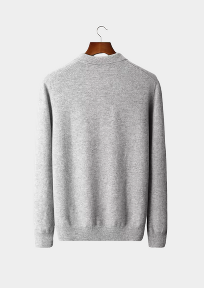 Men's Extra-Fine Merino Wool Classic Sweater Polo – Slim Fit – ASCENDARY®