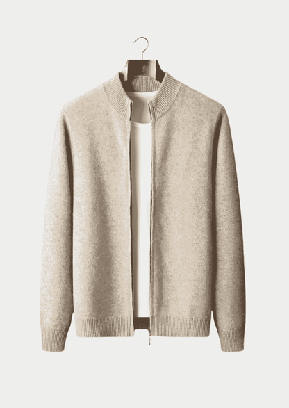 Men's Extra-Fine Merino Wool Zip-Through Cardigan – ASCENDARY®