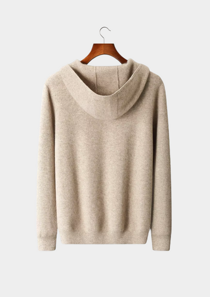 Men's Extra-Fine Merino Wool Zip-Up Hoodie – Slim Fit – ASCENDARY®