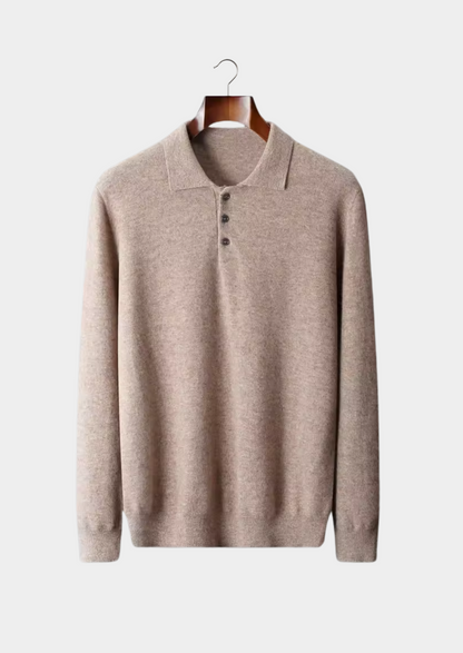 Men's Extra-Fine Merino Wool Classic Sweater Polo – Slim Fit – ASCENDARY®