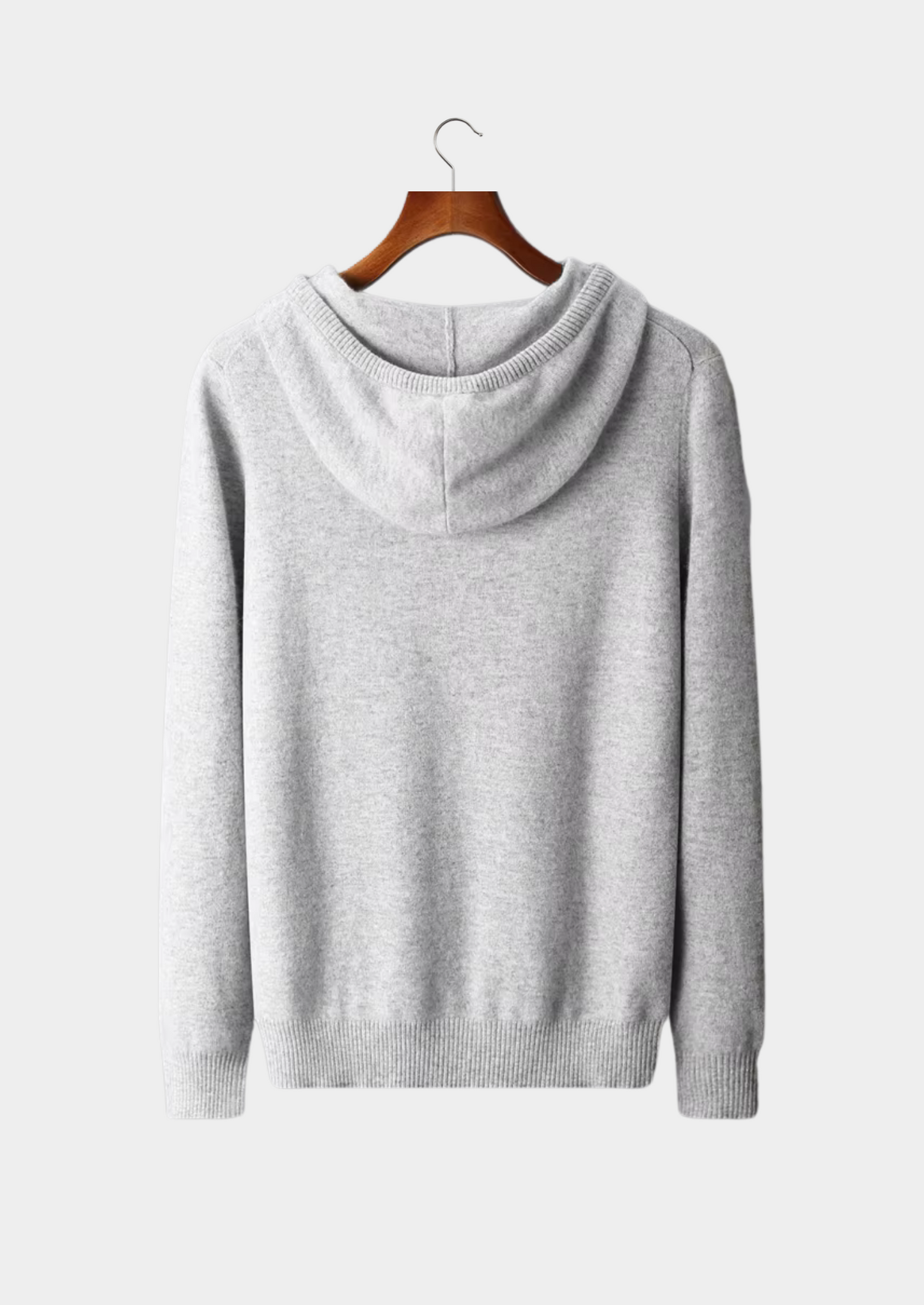 Men's Extra-Fine Merino Wool Leisure Hoodie – Light Gray – ASCENDARY®