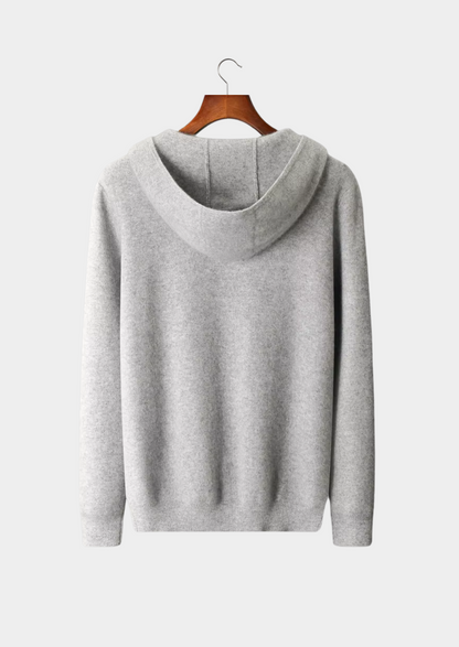 Men's Extra-Fine Merino Wool Zip-Up Hoodie – Slim Fit – ASCENDARY®
