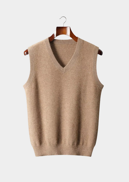 Men's Extra-Fine Merino Wool V-Neck Vest – ASCENDARY®