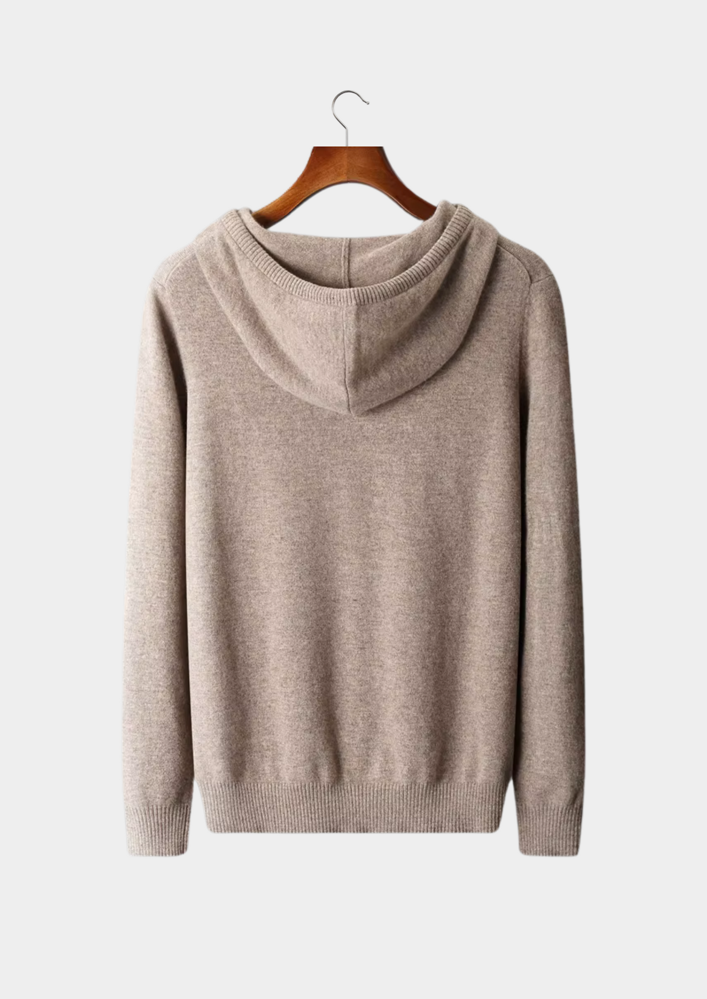 Men's Extra-Fine Merino Wool Leisure Hoodie – Light Gray – ASCENDARY®