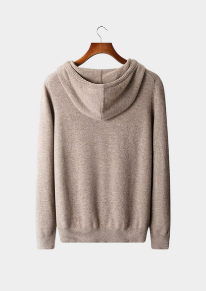 Men's Extra-Fine Merino Wool Leisure Hoodie – Light Gray – ASCENDARY®