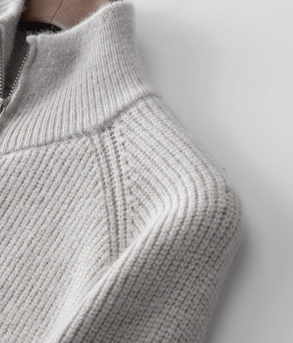 Men's Premium Wool-Blend Knitted Zip Vest – ASCENDARY®