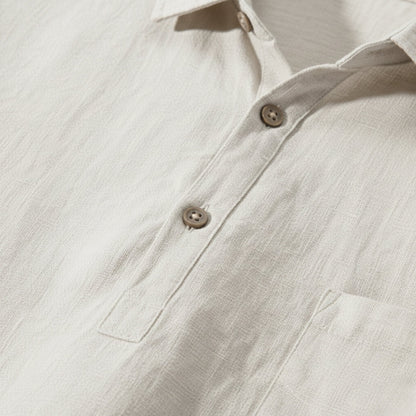 Fez Linen Polo – Hypoallergenic | Breathable Natural Linen | ASCENDARY®
