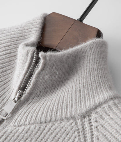 Men's Premium Wool-Blend Knitted Zip Vest – ASCENDARY®