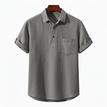 Fez Linen Polo – Hypoallergenic | Breathable Natural Linen | ASCENDARY®