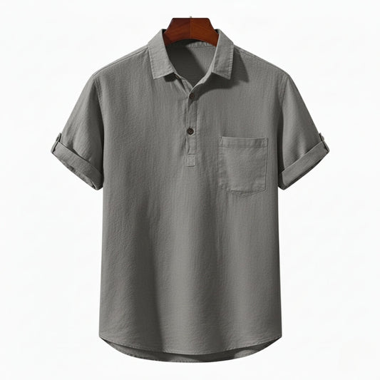 Fez Linen Polo – Hypoallergenic | Breathable Natural Linen | ASCENDARY®