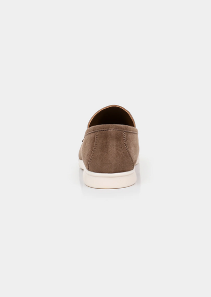 ASCENDARY Marina Loafers – Men's Hypoallergenic Suede Slip-On, Light Brown