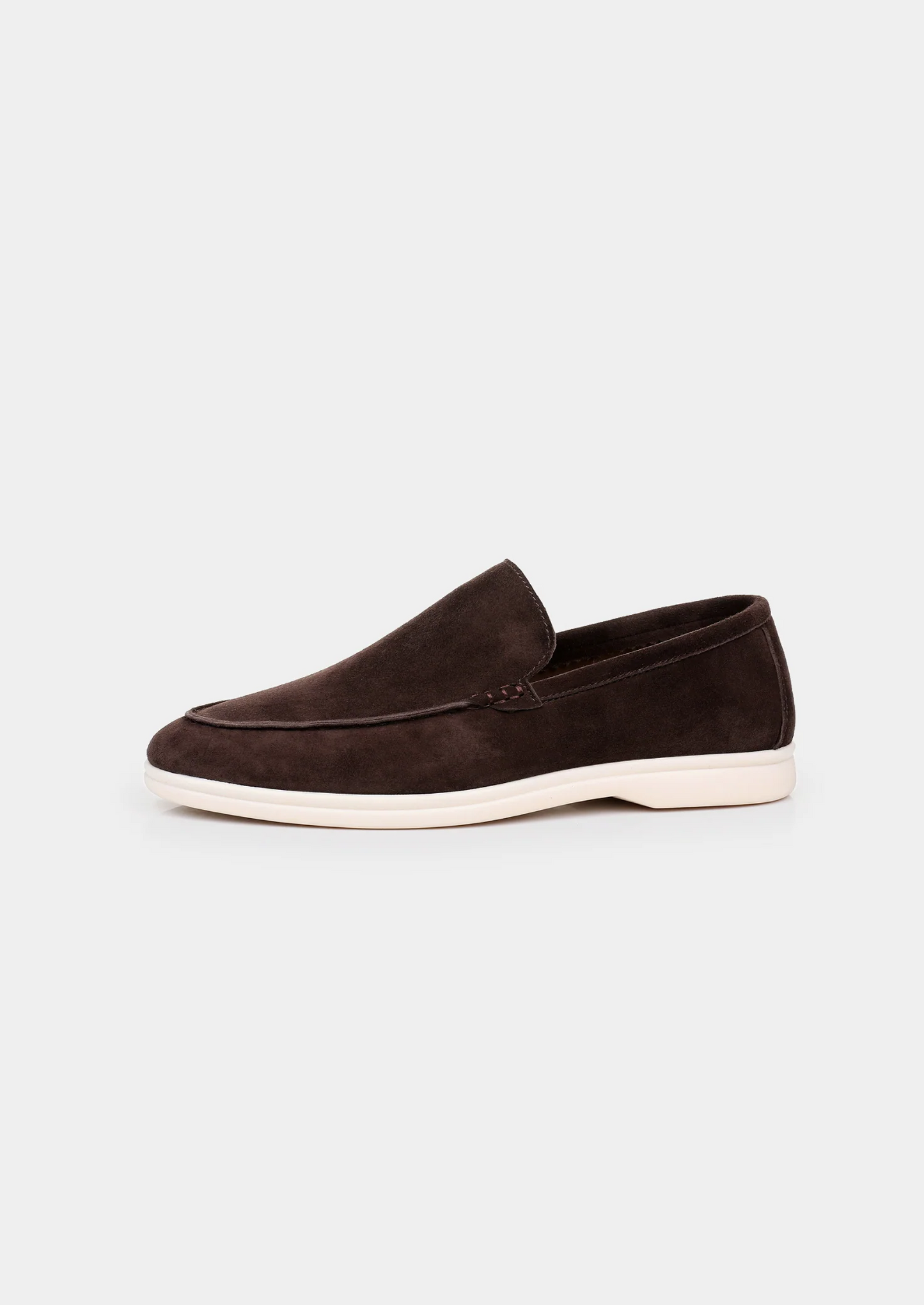 ASCENDARY Marina Loafers – Men's Hypoallergenic Suede Slip-On, Coffee Brown