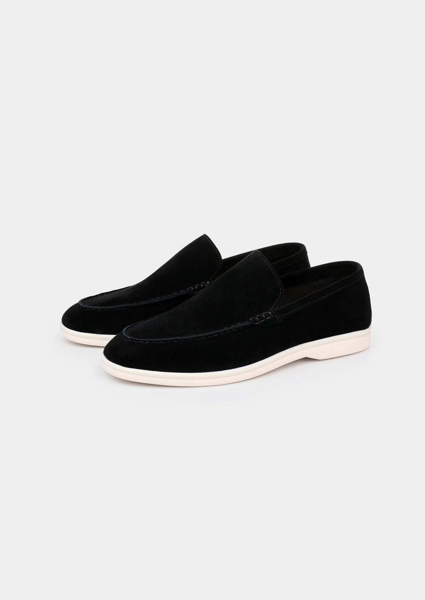 ASCENDARY Marina Loafers – Men's Hypoallergenic Suede Slip-On, Black