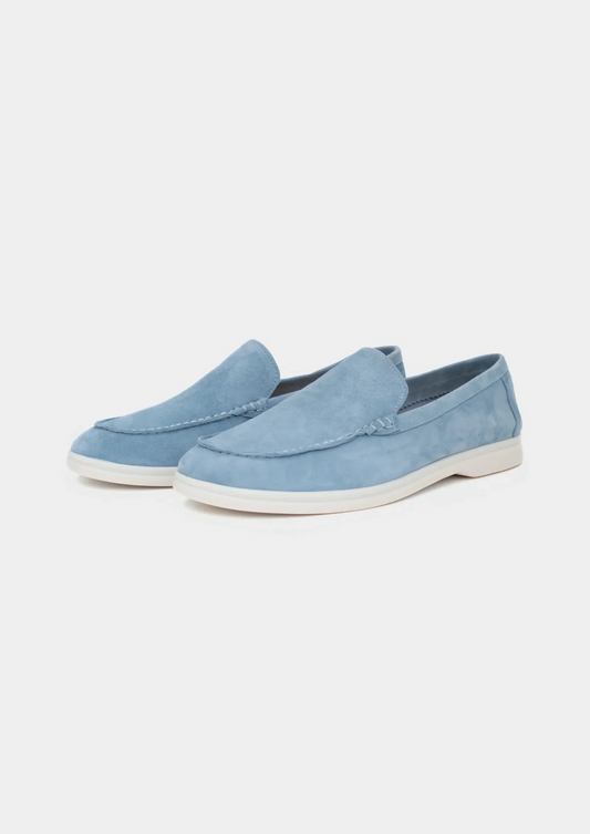 Marina Loafers – Baby Blue | Hypoallergenic Sheepskin Suede | ASCENDARY®
