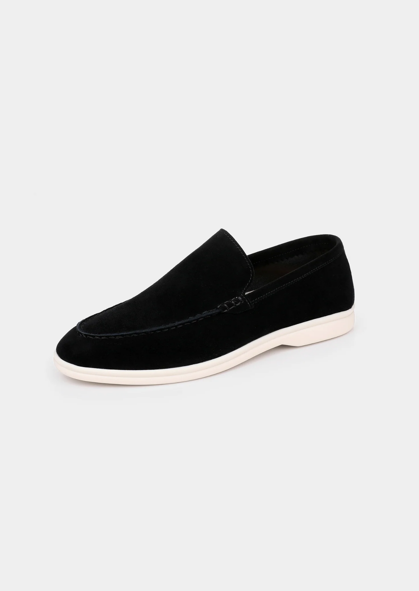 ASCENDARY Marina Loafers – Men's Hypoallergenic Suede Slip-On, Black