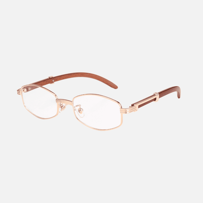 KREDO Sunglasses – UV400 | Wood & Gold Frame | ASCENDARY®