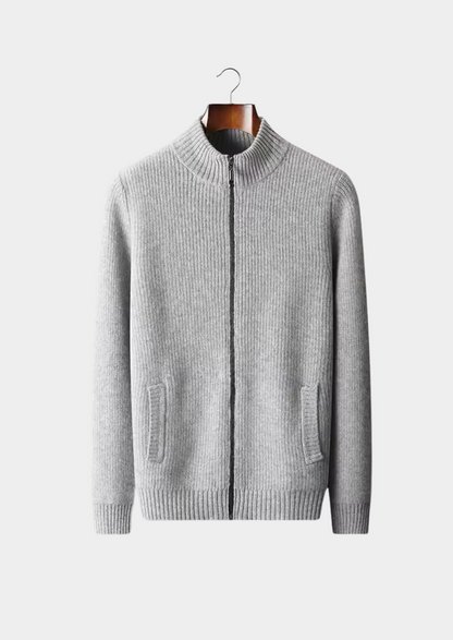 Men's Extra-Fine Merino Wool Ribbed Cardigan – ASCENDARY®