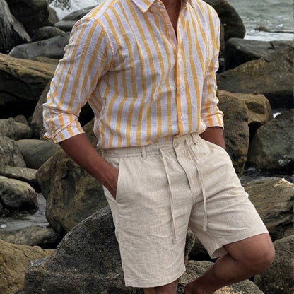 Fez Linen Shorts – Hypoallergenic | Skin-Gentle Linen | ASCENDARY®