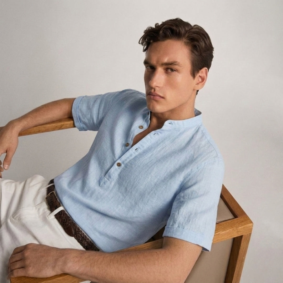 Nice Linen Shirt – Hypoallergenic | Skin-Soft Premium Linen | ASCENDARY®