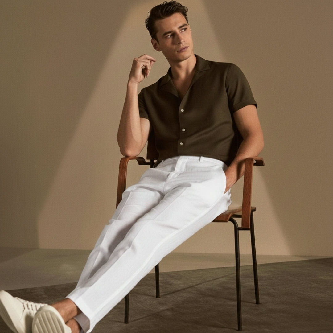 100% Linen Casual Pants – Hypoallergenic | Skin-Gentle | ASCENDARY®