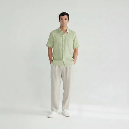 Linen Set (Short) – Hypoallergenic | Shirt & Shorts Matching Set | ASCENDARY®