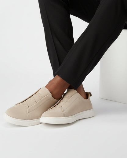 Suède Slip-On Sneaker – Genuine Leather | Skin-Soft | ASCENDARY®