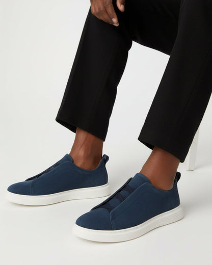 Suède Slip-On Sneaker – Genuine Leather | Skin-Soft | ASCENDARY®