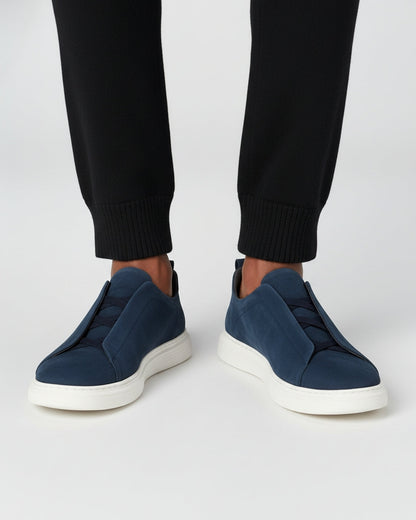Suède Slip-On Sneaker – Genuine Leather | Skin-Soft | ASCENDARY®