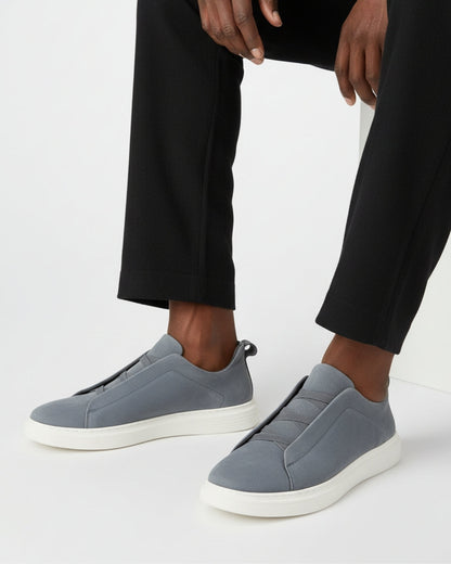 Suède Slip-On Sneaker – Genuine Leather | Skin-Soft | ASCENDARY®
