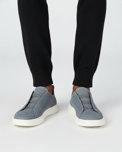 Suède Slip-On Sneaker – Genuine Leather | Skin-Soft | ASCENDARY®